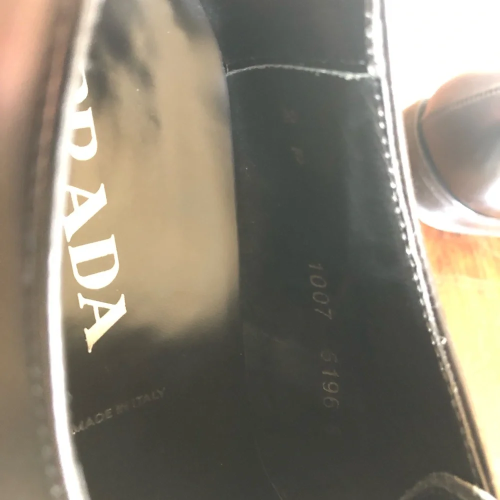 Prada Black Leather Monk Strap Men’s Dress Shoes
